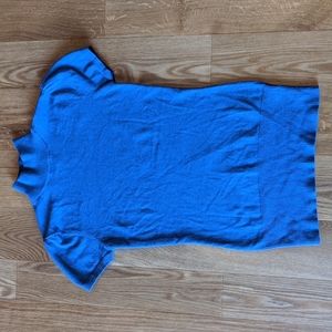 Blue short sleeve mockneck sweater size S